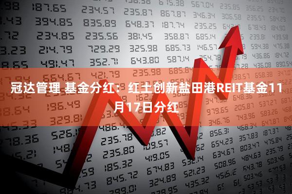 冠达管理 基金分红：红土创新盐田港REIT基金11月17日分红
